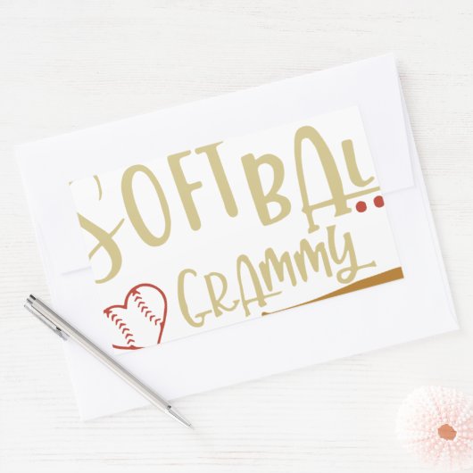 Baseball-T - Shirt Rechteckiger Aufkleber (Umschlag)