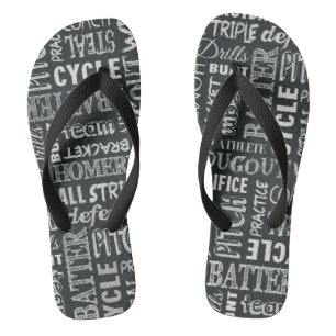 Baseball-Tafelbegriffe Badesandalen