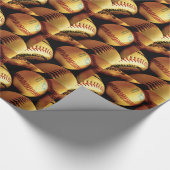 Baseball-Tage Geschenkpapier (Ecke)
