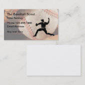 Baseball-Talentsucher Visitenkarte (Vorne/Hinten)