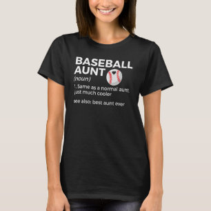 Baseball Tante definiert Bestes Tante je T-Shirt