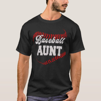 Baseball-Tante Stolz Familie Baseball-Tante T-Shirt