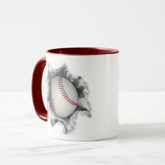 Baseball Tasse (Vorderseite Links)