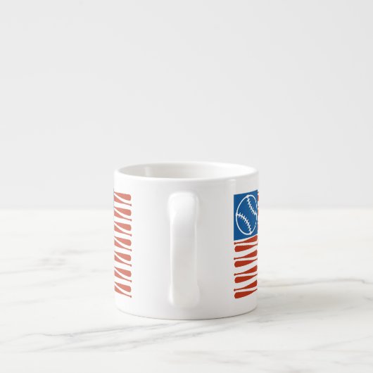 Baseball-Tasse Espressotasse (Rückseite)