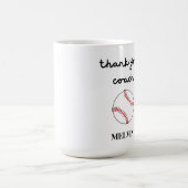 Baseball-Tasse für Sporttrainer, Danke, Geschenk Kaffeetasse (Mittel)