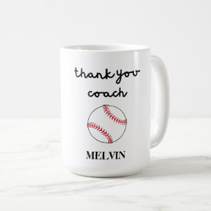 Baseball-Tasse für Sporttrainer, Danke, Geschenk Kaffeetasse
