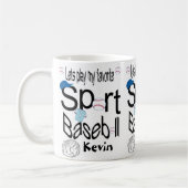 Baseball-Tasse Kaffeetasse (Links)