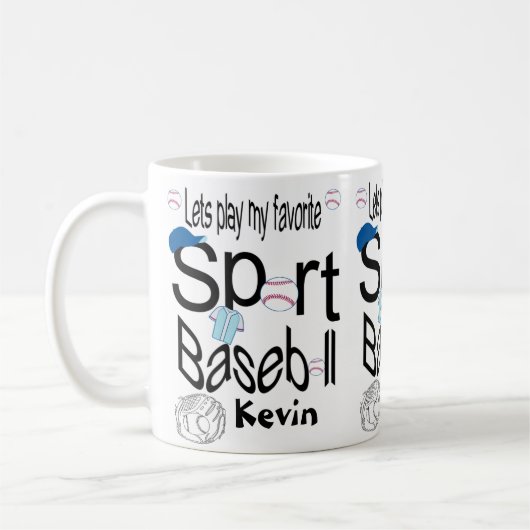 Baseball-Tasse Kaffeetasse (Links)