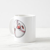Baseball-Tasse Kaffeetasse (Vorderseite Links)