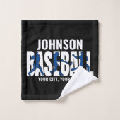 Baseball Team ADD NAME Champion Game Player Badhandtuch Set (Waschlappen)