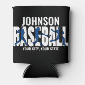 Baseball Team ADD NAME Champion Game Player Dosenkühler (Vorderseite)