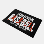 Baseball Team ADD NAME Champion Game Player Fußmatte (Schrägansicht)