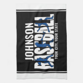 Baseball Team ADD NAME Champion Game Player Geschirrtuch (Vertikal)