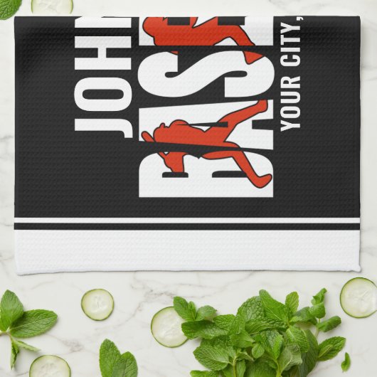 Baseball Team ADD NAME Champion Game Player Geschirrtuch (Gefaltet)