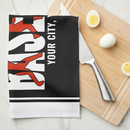 Baseball Team ADD NAME Champion Game Player Geschirrtuch (Viertel Falte)