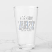 Baseball Team ADD NAME Champion Game Player Glas (Rückseite)
