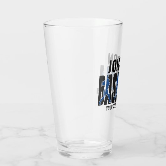 Baseball Team ADD NAME Champion Game Player Glas (Rechts)