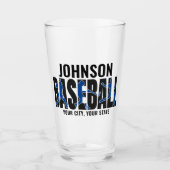 Baseball Team ADD NAME Champion Game Player Glas (Vorderseite)