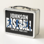 Baseball Team ADD NAME Champion Game Player Metall Brotdose (Rückseite)