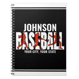 Baseball Team ADD NAME Champion Game Player Notizblock