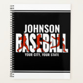 Baseball Team ADD NAME Champion Game Player Planer (Vorderseite)