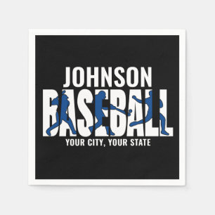 Baseball Team ADD NAME Champion Game Player Serviette