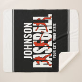 Baseball Team ADD NAME Champion Game Player Sherpadecke (Vorderseite (Horizontal))