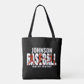 Baseball Team ADD NAME Champion Game Player Tasche (Rückseite)