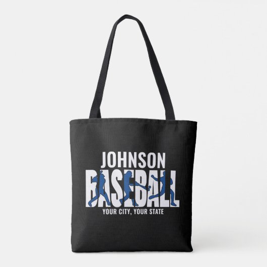 Baseball Team ADD NAME Champion Game Player Tasche (Rückseite)