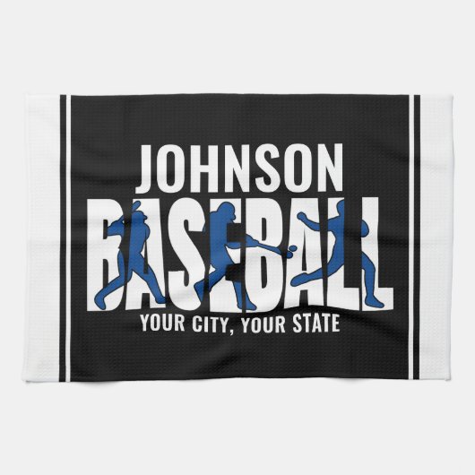 Baseball-Team ADD NAME Champion Game Spieler Geschirrtuch (Horizontal)