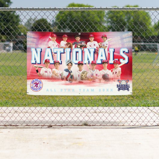 Baseball-Team-Banner - Personalisiert und bearbeit Banner (Insitu)
