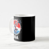 Baseball Team Baseball Fliegende Bisonrel USA Team Kaffeetasse (Vorderseite Links)