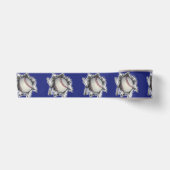Baseball Team Blue Satin Ribbon Satinband (Vorderseite)