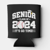 Baseball Team Class of 2024 Abschluss Senior 2024 Dosenkühler (Rückseite)