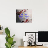Baseball Team Coach-Geschenk Poster (Heimbüro)