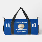 Baseball Team, Coach oder Player Blue Personalisie Duffle Bag (Vorderseite)