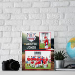 Baseball-Team | Foto Memory Mass Poster<br><div class="desc">Ein klassischer Baseballspeicherprint. Diese Speicherschränke sind so konzipiert, dass sie ein individuelles Portrait und ein Teamfoto enthalten. Fügen Sie ihre Jersey-Nummer und den Namen in einem "Signatur"-Skript auf dem Spieler-Foto, um ihren Autograph zu ähneln. Eine beliebte Art, der Teilnahme eines Athleten zu gedenken. Dies wird zu einem hochgeschätzten Sake. Fügen...</div>