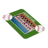 Baseball-Team-Foto mit Award oder Year Text Magnet (Rechte Seite)