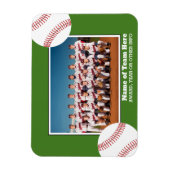 Baseball-Team-Foto mit Award oder Year Text Magnet (Vertikal)