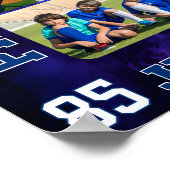 Baseball Team High School Sports Picture Collage Poster (Ecke)