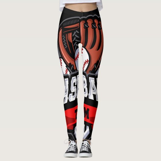Baseball Team Leggings (Vorderseite)