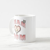 Baseball-Team-Mama Kaffeetasse (Vorderseite Links)
