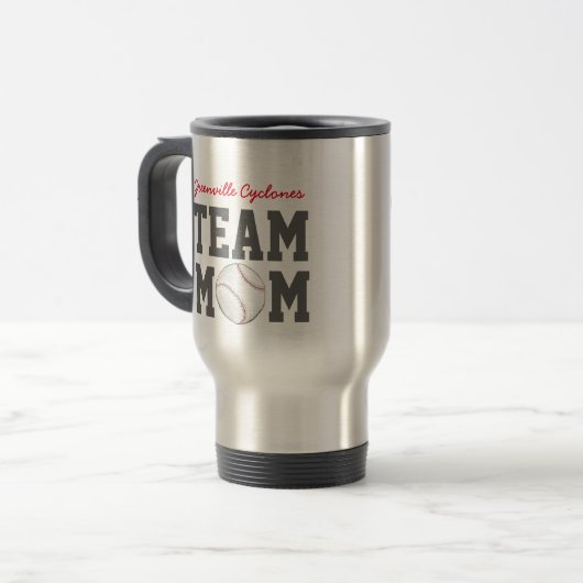 Baseball Team Mama - Tasse (Vorderseite Links)