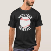 Baseball-Team, Player & Jersey-Nummer Männer-Shirt T-Shirt (Vorderseite)