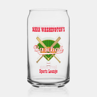 Baseball Team Player Sports Lounge Bier kann Glas