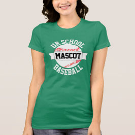 Baseball-Team/Schulname & Mascot T - Shirt der Fra