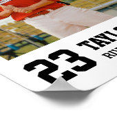 Baseball Team Senior 2025 Sportfoto Collage Poster (Ecke)