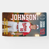 Baseball Team Senior Night Custom Player Photo Banner (Horizontal)