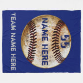 Baseball-Team spendet Baseball-Throw-Blanket Fleecedecke (Vorderseite (Horizontal))