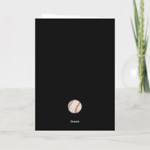 Baseball-Team-Spieler-Trainer Dankeskarte (Rückseite)